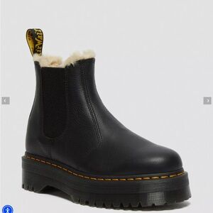 Dr. Martens Black Platform Chelsea Boots